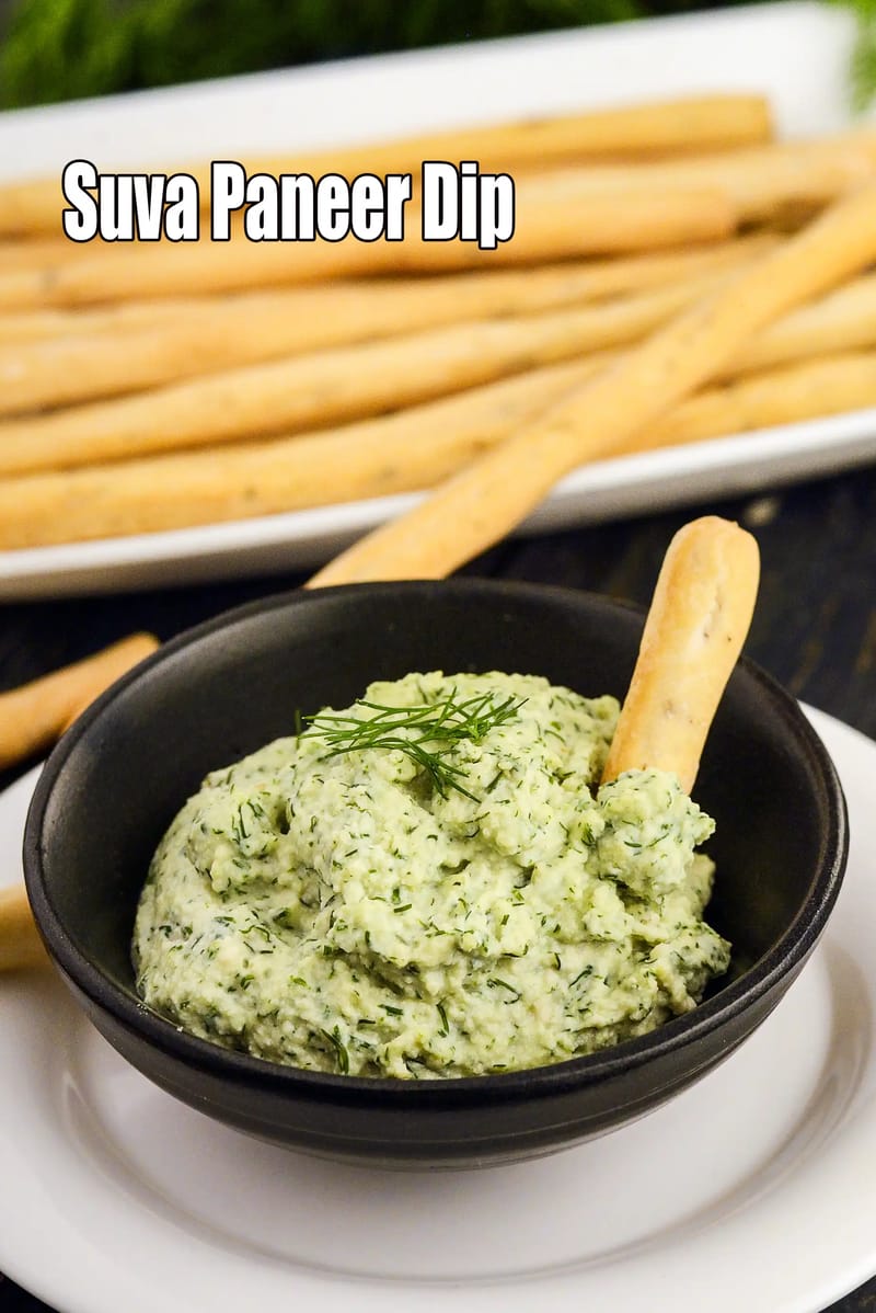 Suva paneer dip recipe | Dill Paneer Dip |  Suva Paneer Spread | | Tarla Dalal