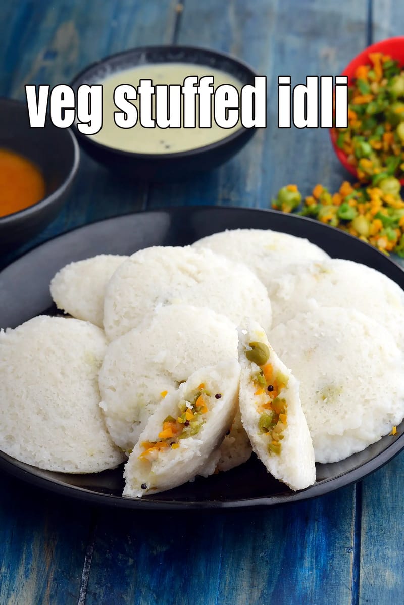 Veg stuffed idli recipe | soft stuffed idli | South Indian stuffed idli | how to make masala stuffed idli | | Tarla Dalal