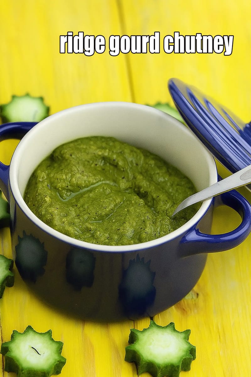 Ridge gourd chutney recipe | beerakaya pachadi | peerkangai chutney for Idlis, Dosas | | Tarla Dalal