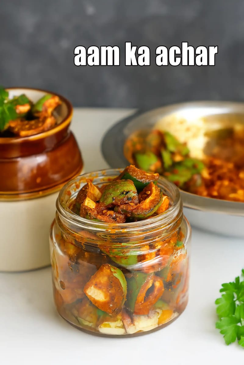 Aam ka achar recipe | Punjabi aam ka achar | mango pickle | | Tarla Dalal