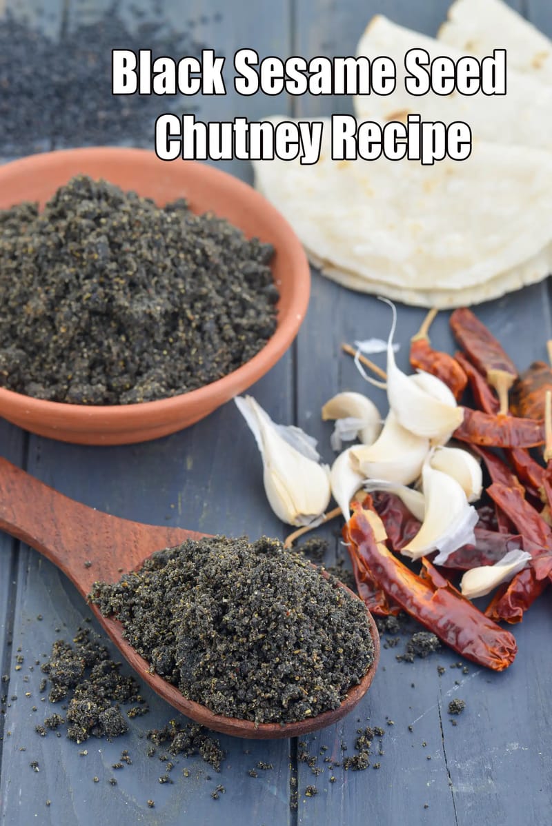 Black Sesame Seed Chutney Recipe (Tiklut Chutney) | Tarla Dalal