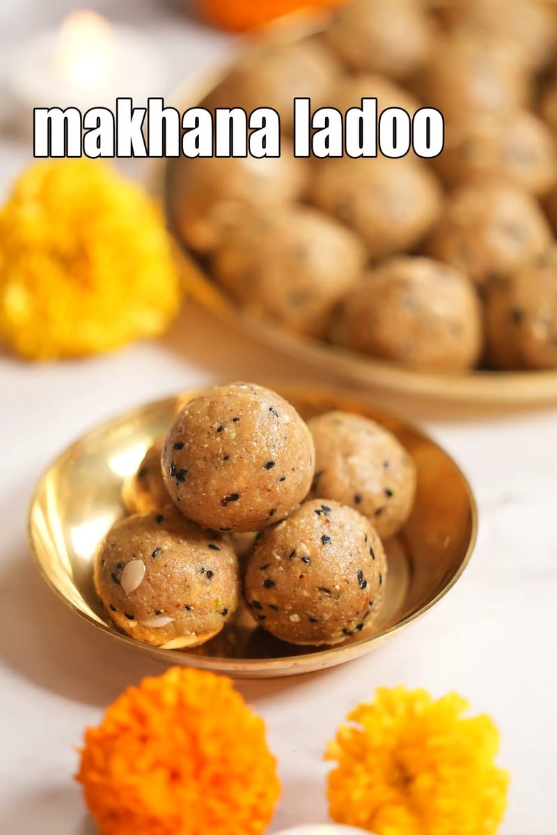 Makhana ladoo | makhana dry fruit ladoo | makhana laddu | makhana gud ladoo | | Tarla Dalal