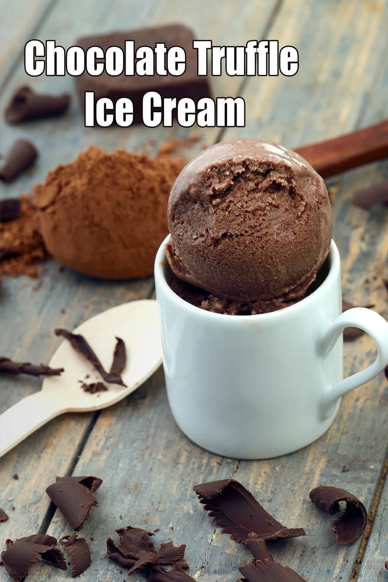 Chocolate Truffle Ice Cream | Tarla Dalal