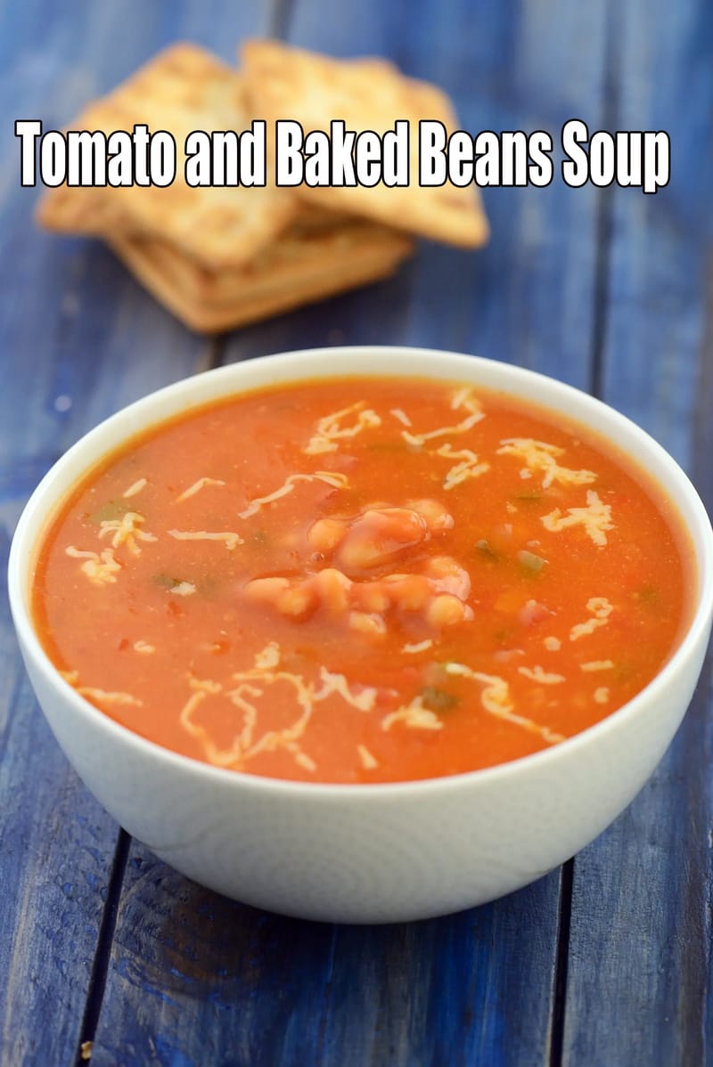 Tomato and Baked Beans Soup | Tarla Dalal