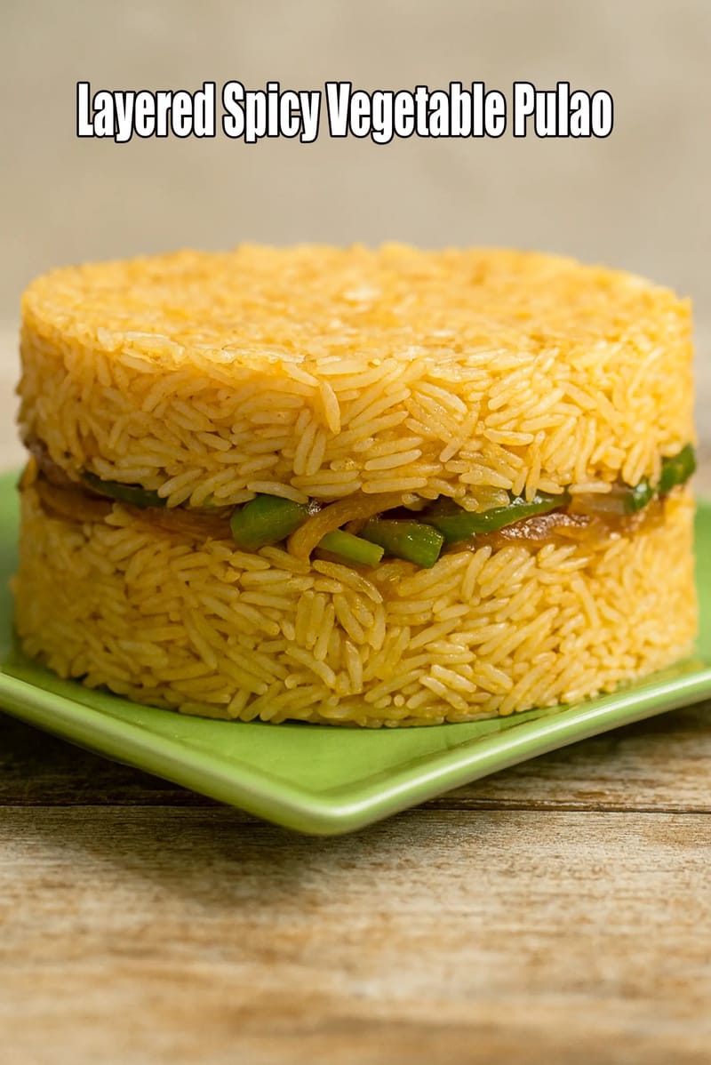 Layered Spicy Vegetable Pulao | Tarla Dalal
