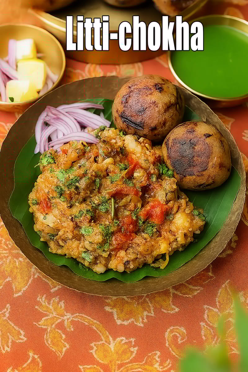 Litti-chokha recipe | Bihari Litti Chokha | Uttar Pradesh Litti-chokha | | Tarla Dalal