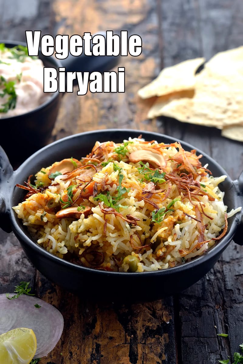 Vegetable Biryani  ( Chawal) | Tarla Dalal