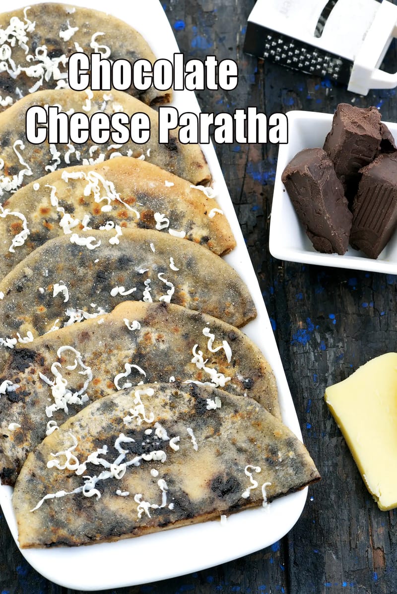 Chocolate Cheese Paratha | Tarla Dalal
