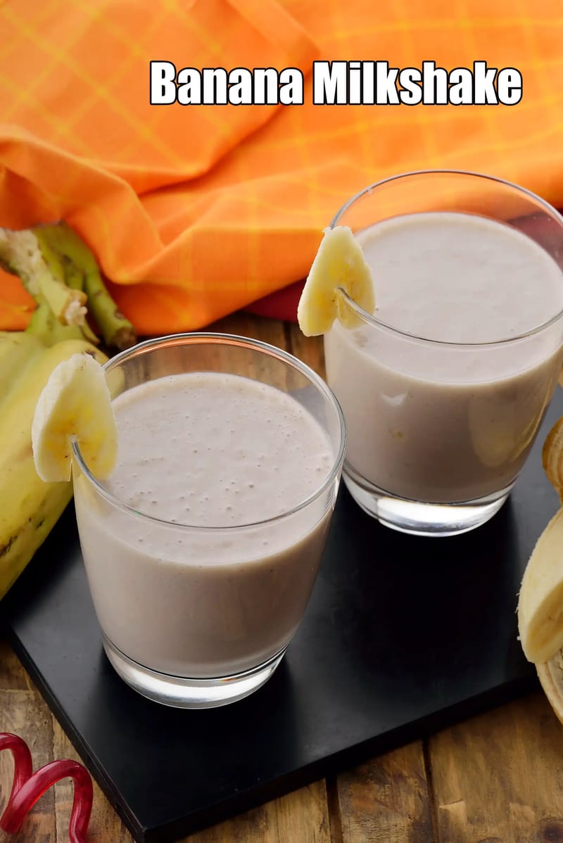 Banana Milkshake | Tarla Dalal