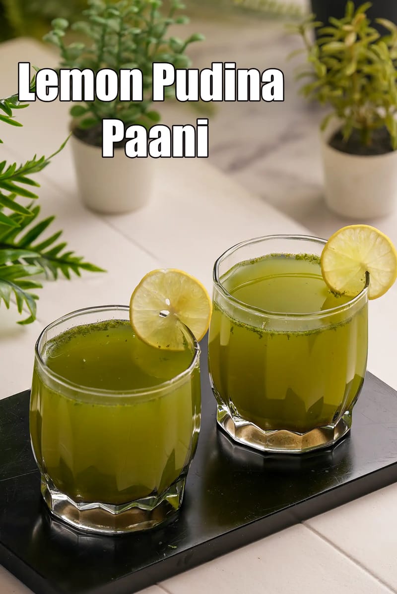 Lemon Pudina Paani Recipe (Indian Home Remedy For Diarrhea) | Tarla Dalal