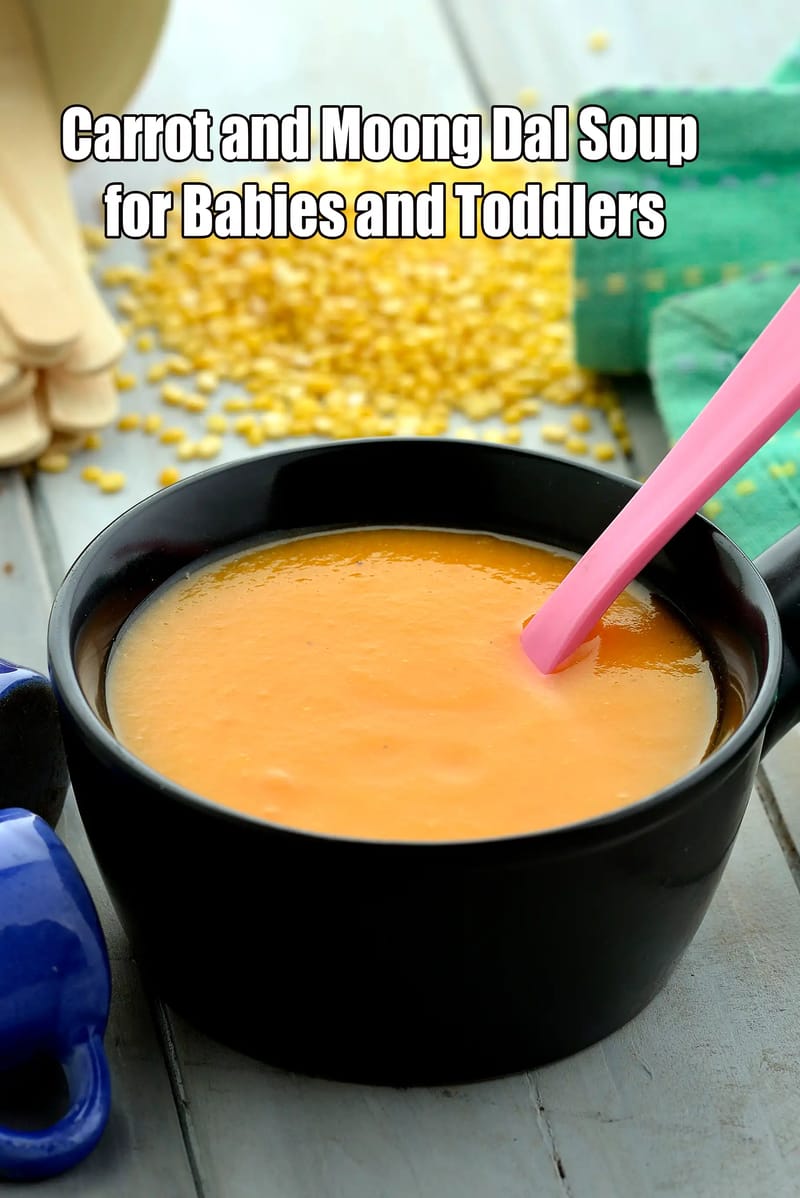 Carrot and Moong Dal Soup for Babies and Toddlers | Gajar Moong Dal Soup for diarrhea hyperthyroidism diet | Carrot Moong Dal Soup for Infants | | Tarla Dalal