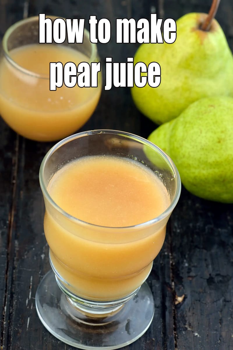 How to make pear juice recipe | fresh pear juice | homemade pear juice | | Tarla Dalal