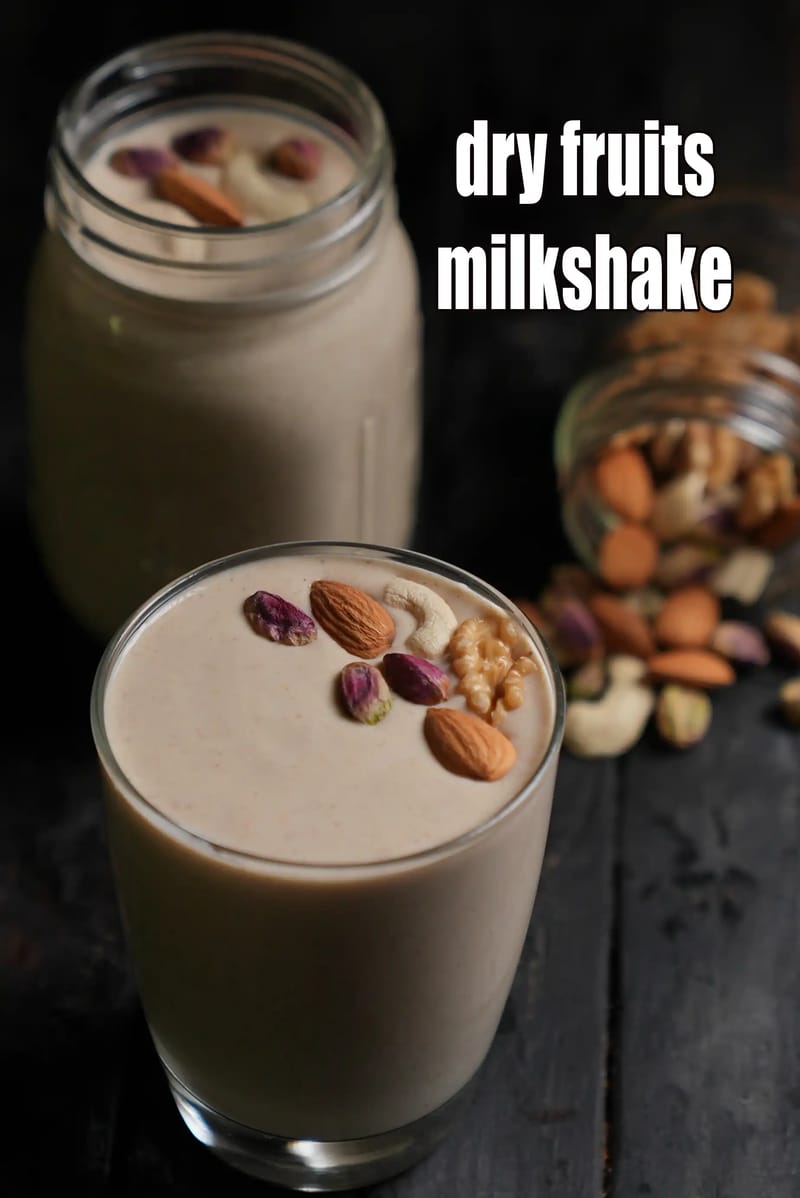 Dry fruits milkshake recipe | Indian dry fruit milkshake | healthy dry fruits nuts milkshake | | Tarla Dalal
