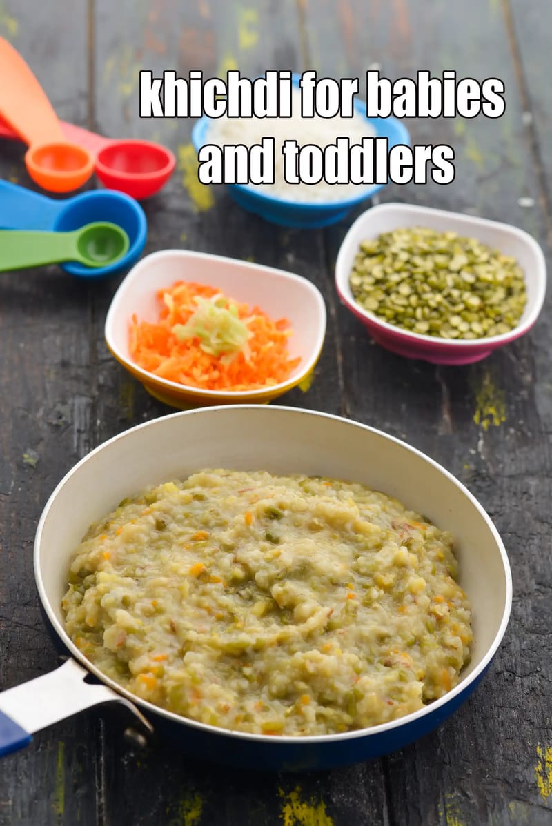 Khichdi for babies and toddlers | homemade khichdi for babies | vegetable moong dal khichdi for babies and toddlers | mix vegetable dal khichdi for infants | | Tarla Dalal