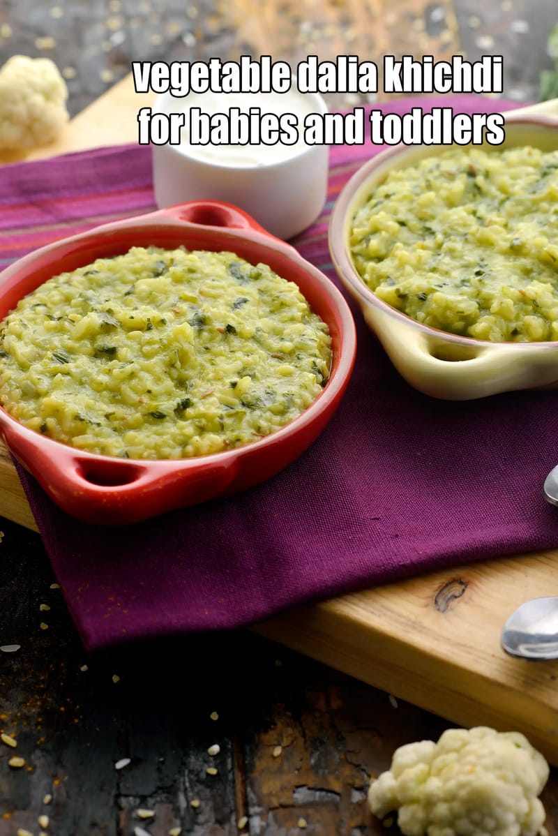 Vegetable dalia khichdi for babies and toddlers | dalia khichdi – baby food | dalia vegetable khichdi for babies and toddlers | dalia khichdi for 10 month old baby | | Tarla Dalal