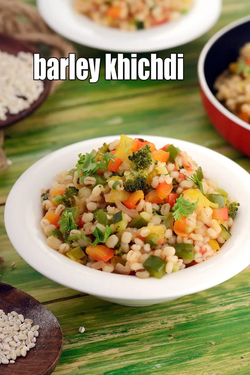 Barley khichdi recipe | jau khichdi | barely vegetable khichdi | healthy barley khichdi | | Tarla Dalal