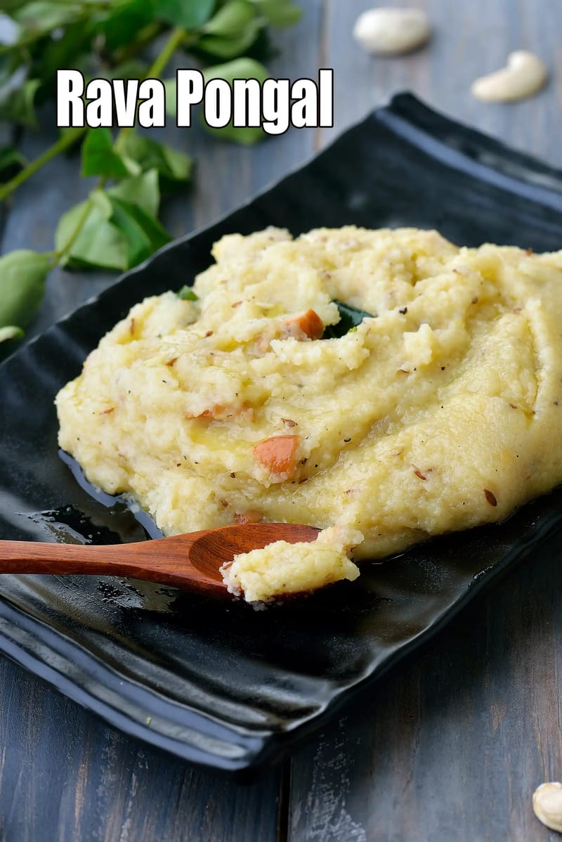 Rava Pongal recipe |  South Indian Breakfast | Sooji Pongal | Semolina Pongal | | Tarla Dalal