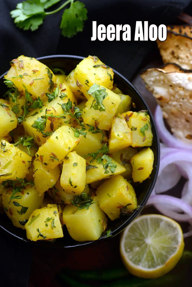 Jeera Aloo, Aloo Jeera, Punjabi Aloo Jeera Recipe | Tarla Dalal