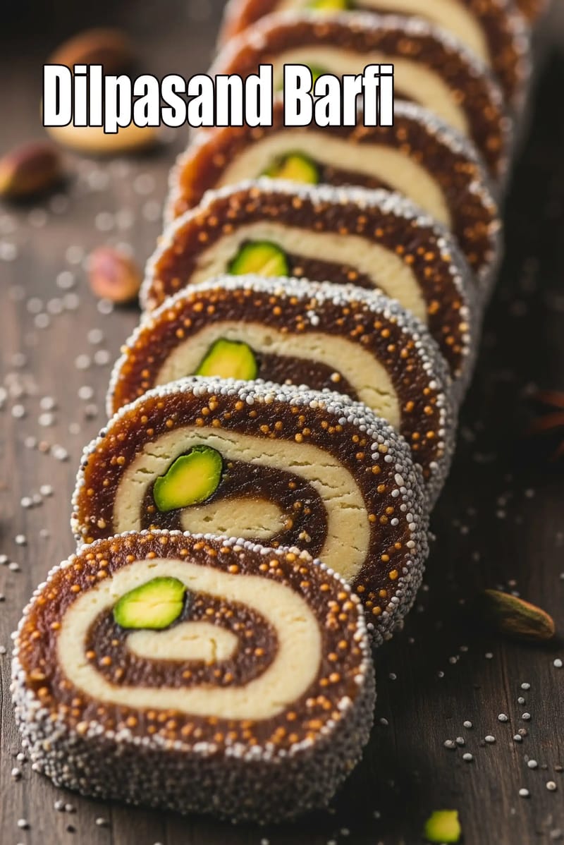 Dilpasand Barfi | dry fruit barfi | combination of  anjeer, cashew and pista barfi | | Tarla Dalal