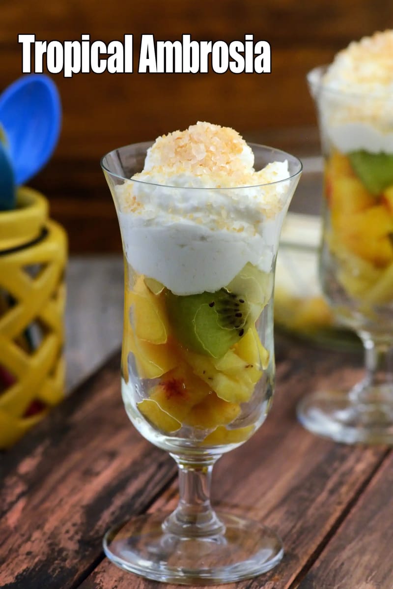 Tropical Ambrosia | Tropical Fruit Salad | Creamy Coconut Fruit Salad | | Tarla Dalal