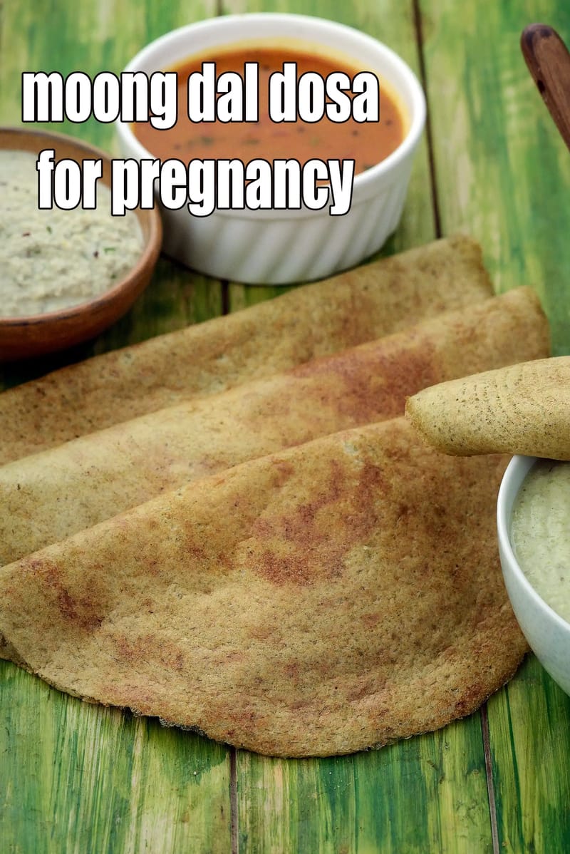 Moong dal dosa for pregnancy | breakfast dal dosa for heart, diabetics, blood pressure | moong dosa for first trimester | | Tarla Dalal