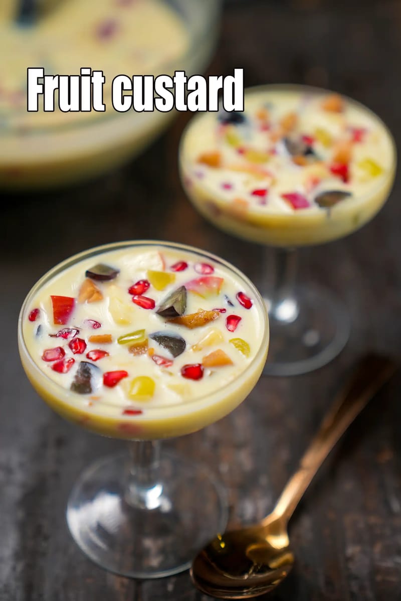 Fruit custard recipe | Indian fruit custard | easy vanilla custard | | Tarla Dalal