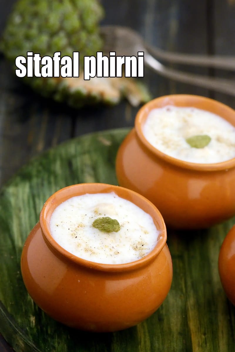 Sitafal phirni recipe | custard apple phirni | sitafal kheer | sitafal firni | | Tarla Dalal
