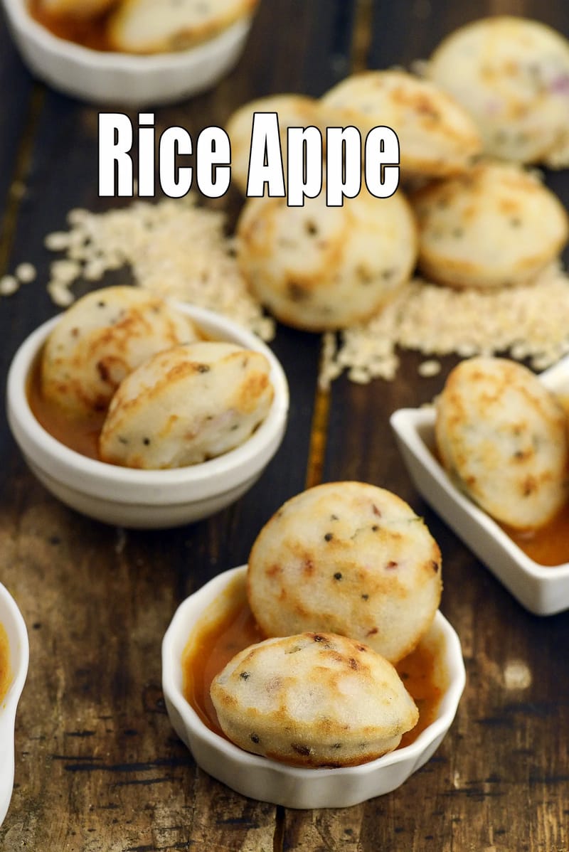 Rice appe recipe | paniyaram | South Indian rice appe | | Tarla Dalal