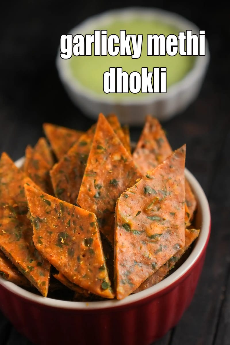 Garlicky methi dhokli recipe | methi dhokla | healthy methi lehsun dhokli | | Tarla Dalal