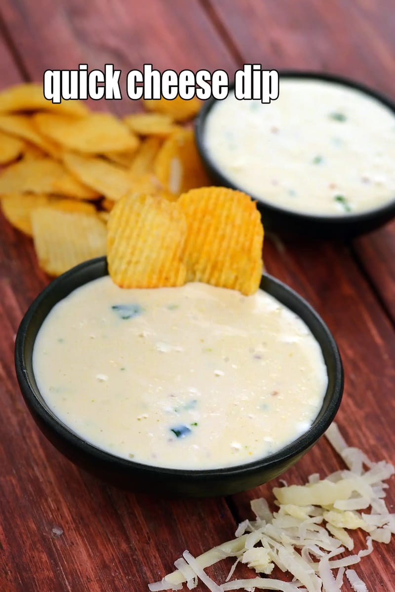 Quick Cheese Dip Recipe (Cheese Dipping Sauce) | Tarla Dalal