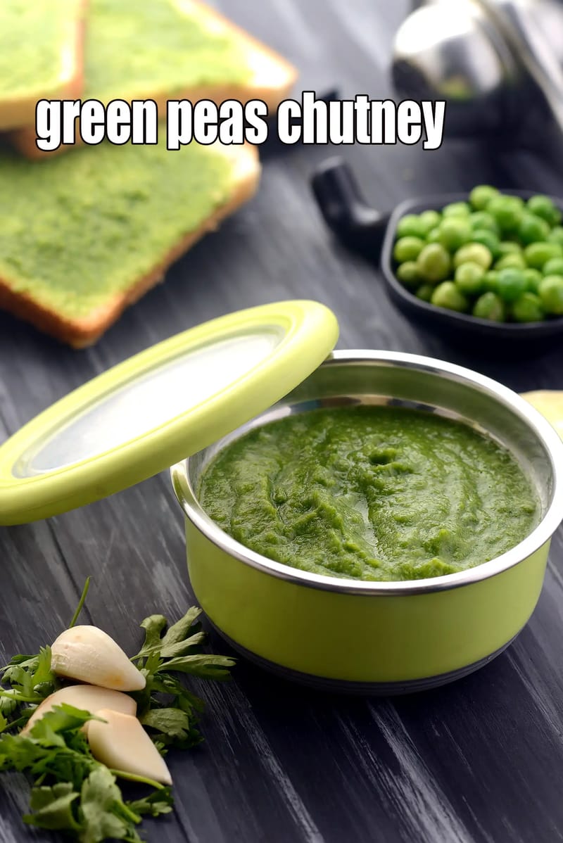 Green peas chutney recipe | matar ki chutney | green peas and coriander chutney | healthy hare matar ki chutney | | Tarla Dalal