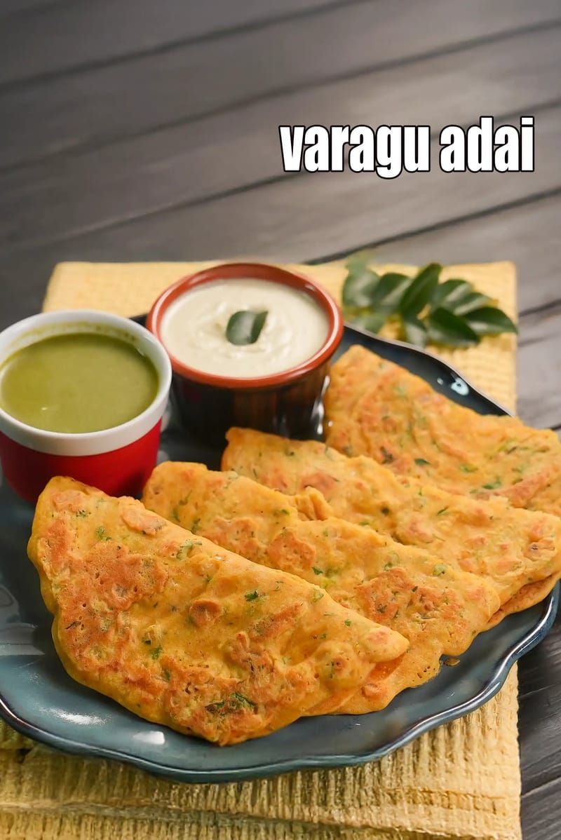 Varagu adai recipe | healthy kodri and dal uttapam | kodo millet adai | | Tarla Dalal