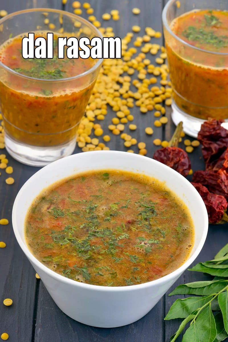Dal rasam recipe | tur dal rasam | paruppu rasam | South Indian toovar dal rasam | | Tarla Dalal