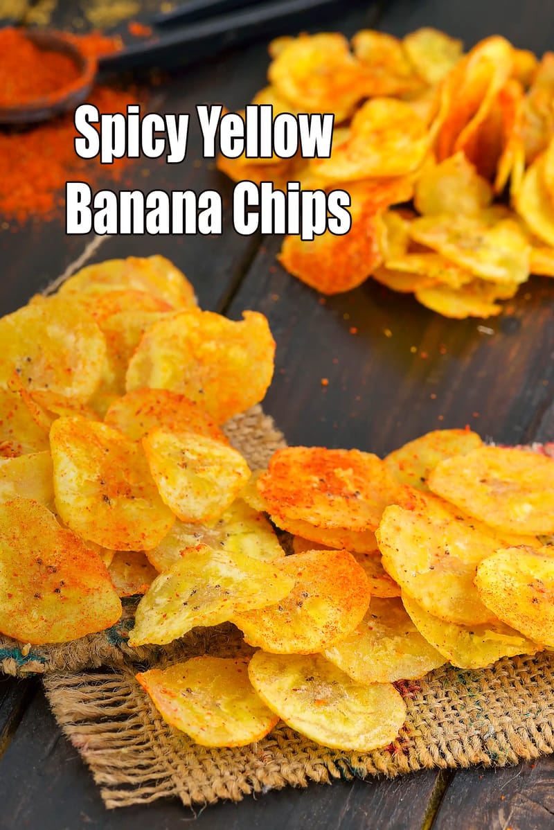Kerala banana chips | yellow banana wafers | surti banana chips | raw banana chips | | Tarla Dalal