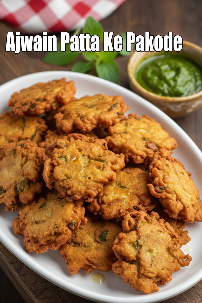 Ajwain Patta Ke Pakode | Tarla Dalal
