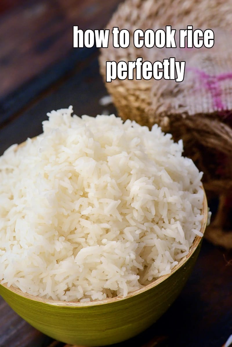 How to cook rice perfectly recipe | cooked rice without pressure cooker | cooked white rice | how to cook rice on stove | | Tarla Dalal