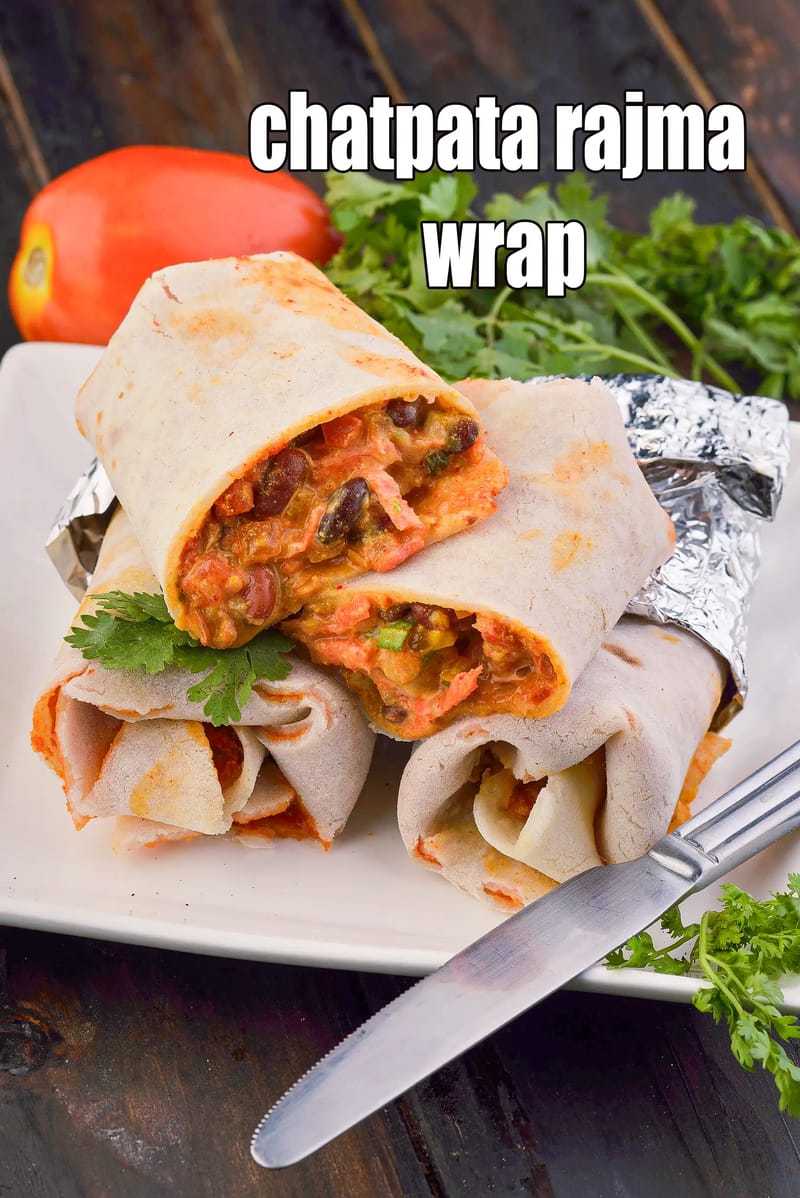 Chatpata Rajma Wrap | Tarla Dalal