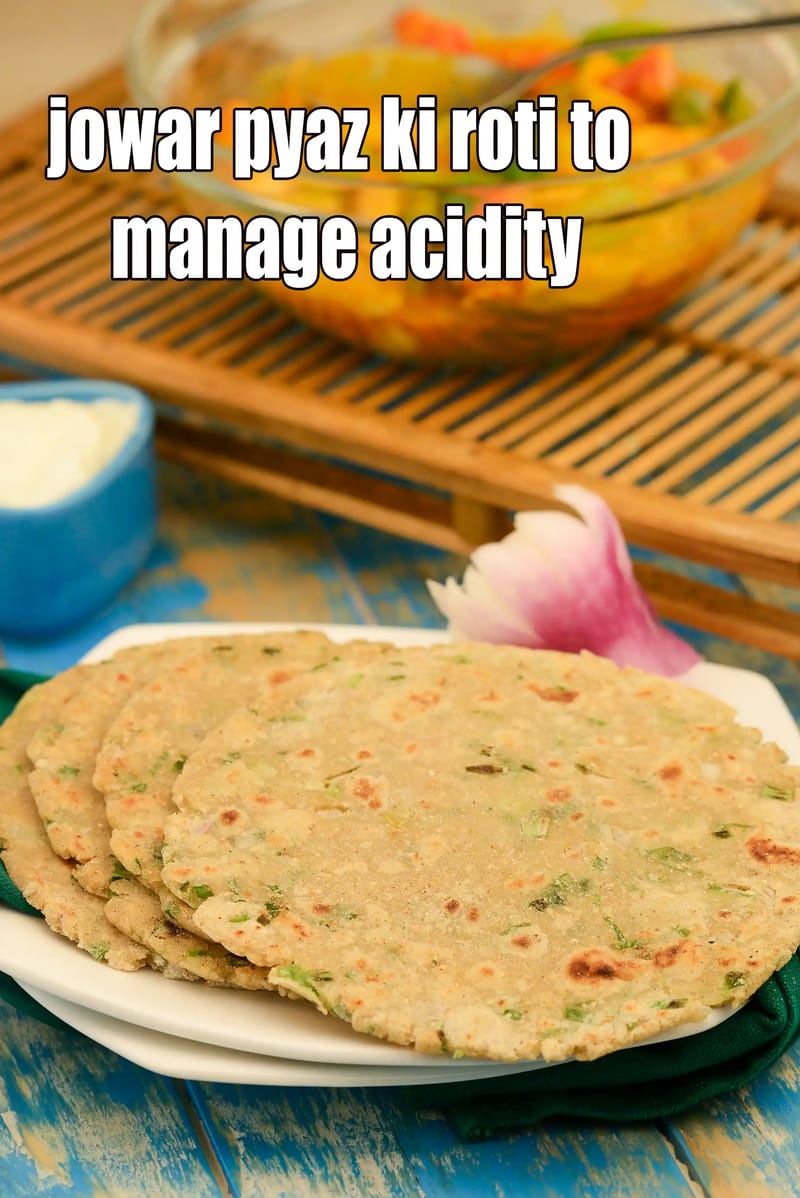 Jowar Pyaz Ki Roti To Manage Acidity Recipe | Tarla Dalal