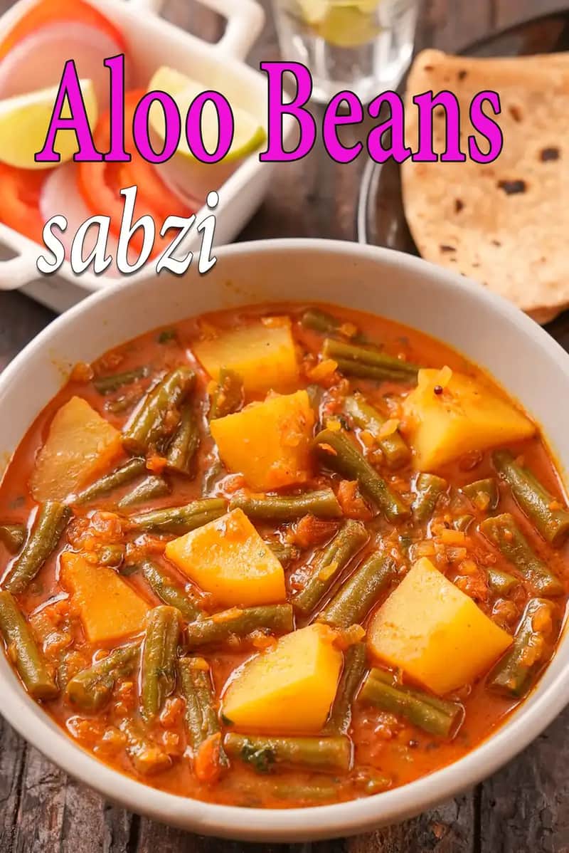 Aloo Beans Sabzi Recipe (Green Beans And Potatoes)