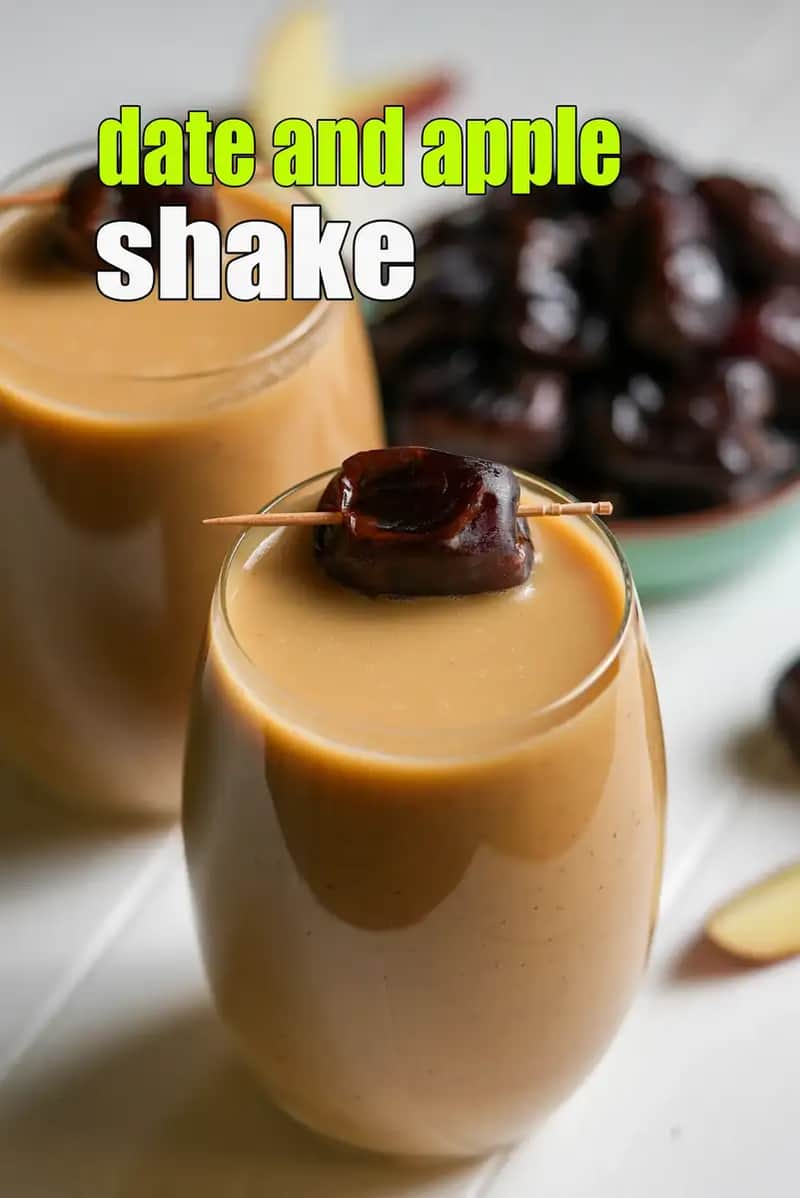 Date And Apple Shake Recipe (Healthy Date And Apple Shake)