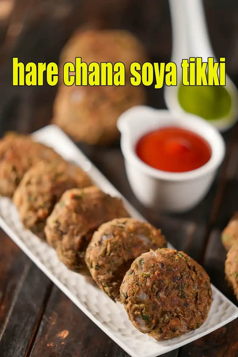 Hare Chana Soya Tikki Recipe