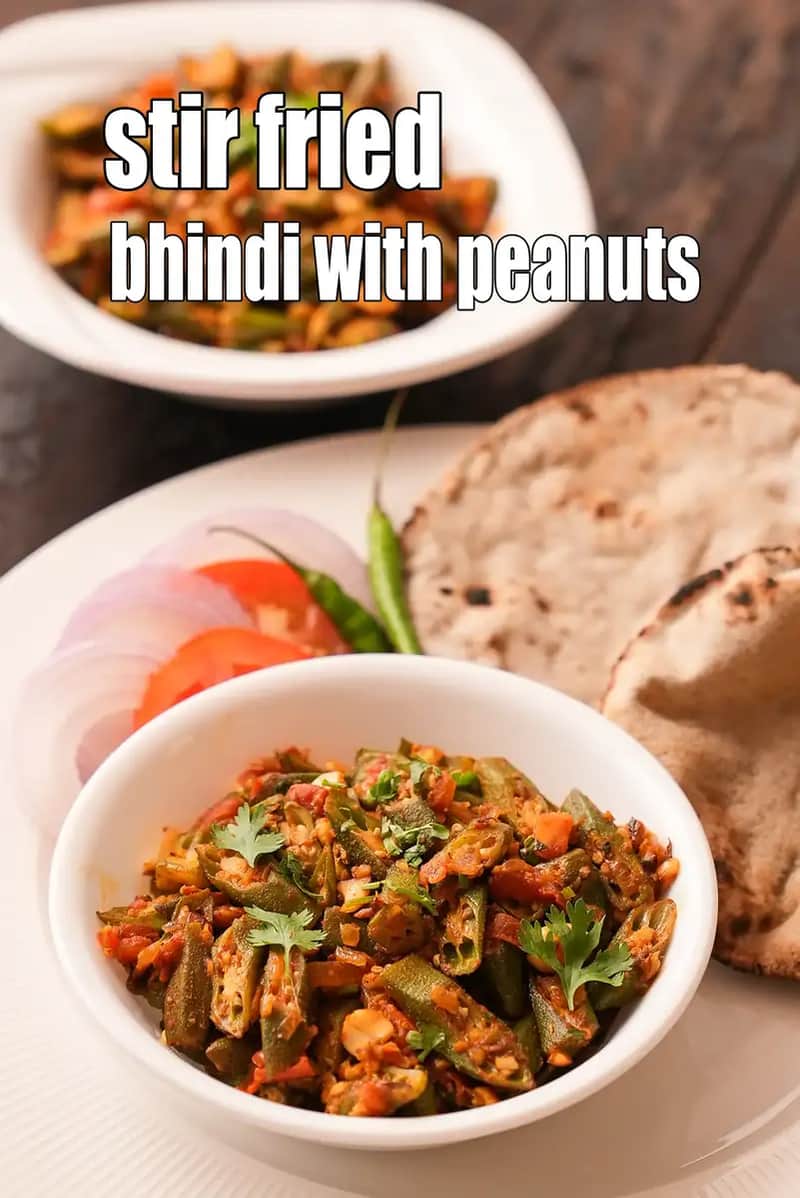 Stir Fried Bhindi With Peanuts Recipe (Moongphali Bhindi)