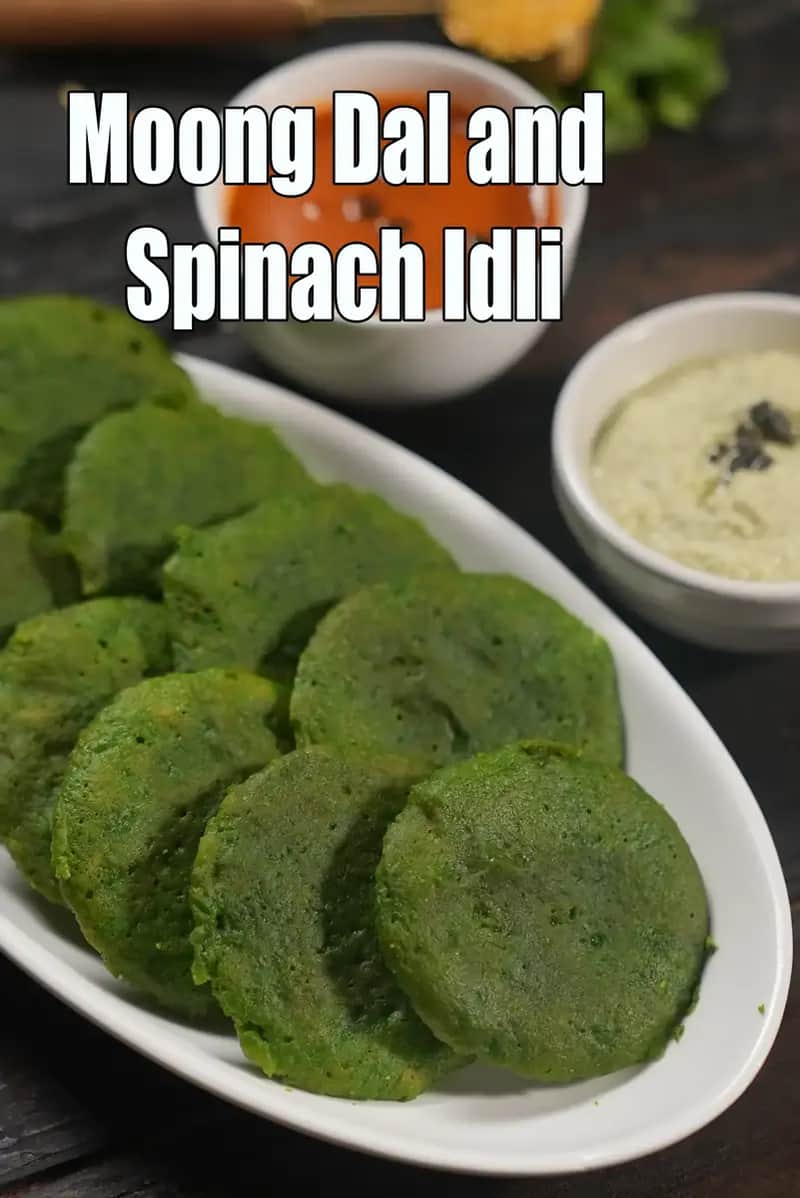 Moong Dal Spinach Idli Recipe (Healthy Dal Palak Idli)