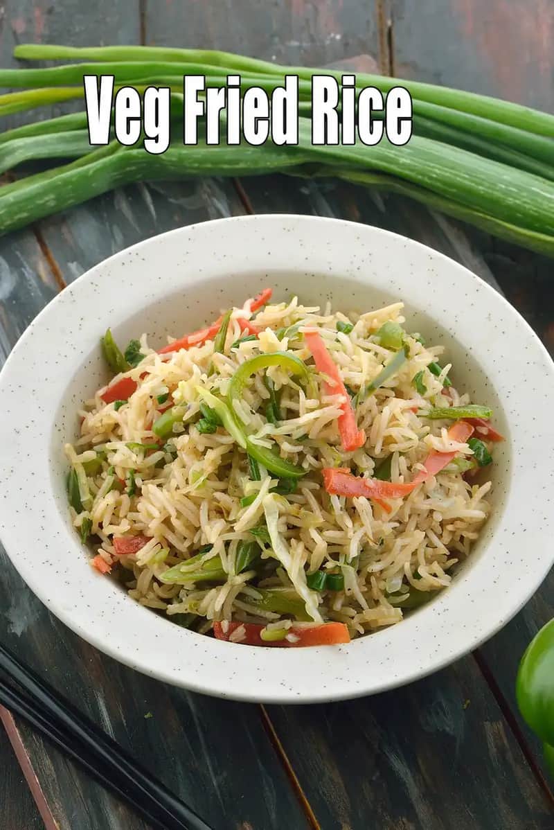 Veg Fried Rice Recipe (Vegetable Fried Rice)