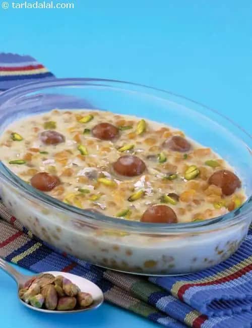 Baked Boondi Gulab Jamun Recipe