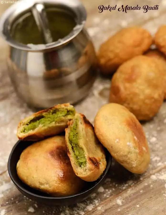 Baked Masala Baati Recipe