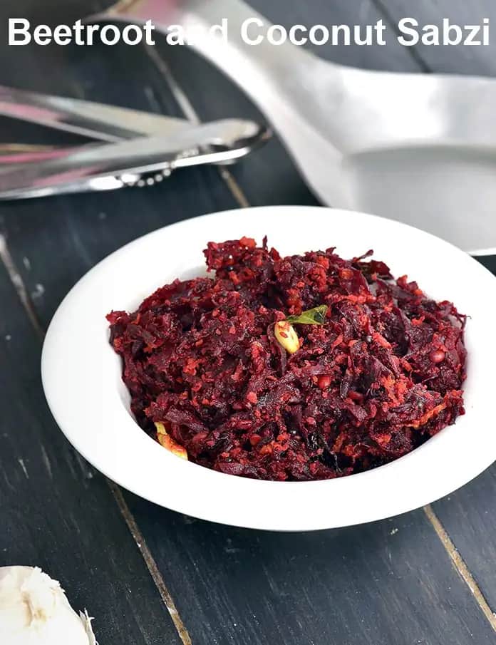 Beetroot And Coconut Sabzi Recipe