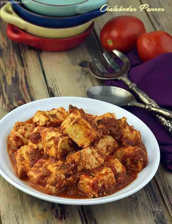 Chatakedar Paneer ( Microwave ) Recipe