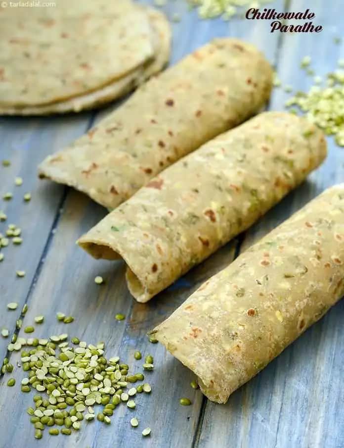 Chilkewale Parathe Recipe (Protein Rich Recipes)