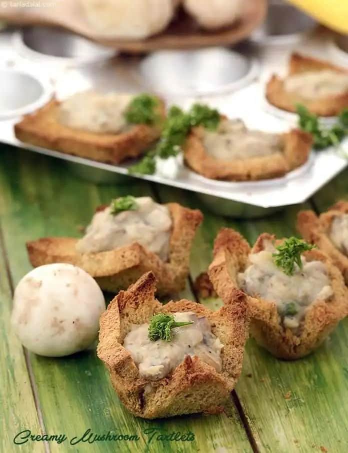 Creamy Mushroom Tartlets Recipe